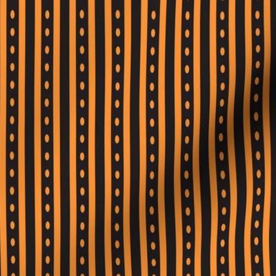 Halloween Stripe Orange Black Medium 12"