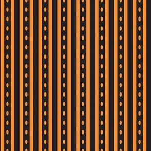 Halloween Stripe Orange Black Medium 12"