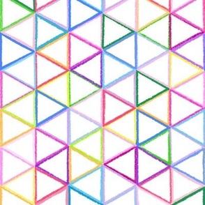 Rainbow, Colorful, Triangles, Geometric, #Barbiecore, Children, Kids, Girl, Boy, Fun, Bright, Summer, Girls, Girl, Bold, Spring, JG Anchor Designs