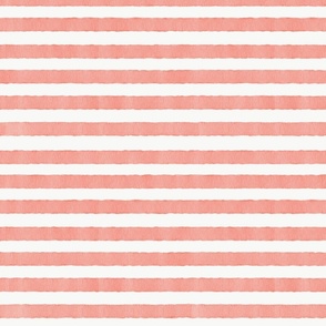 Watercolor Painted Horizontal Stripes
