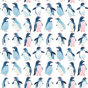 Penguin wallpaper seamless pattern