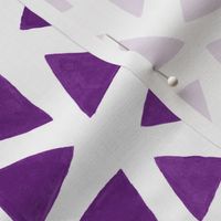 monochrome  watercolor irregular triangles // normal scale 0005 C // single-color triangle violet purple plum iris color abstract geometric