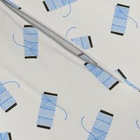 Sewing Hobbie | Ditsy Blue Thread Spools