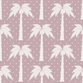 Large - Palm Cove - Palm Tree Block Print -  Bubble gum Pink