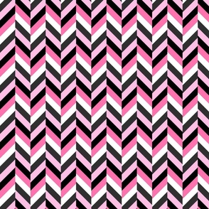 Pink and Black Geometric