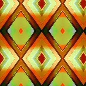 Autumnal Diamond Lattice  (#17) -  Medium Scale