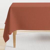 polka dots on sienna background,  small   