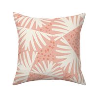 Fanfare Boho Sunburst Geometric Pink Ivory Large