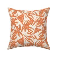 Fanfare Boho Sunburst Geometric Orange Ivory Regular