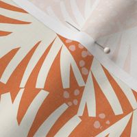 Fanfare Boho Sunburst Geometric Orange Ivory Regular