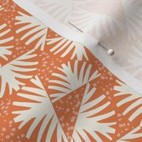 Fanfare Boho Sunburst Geometric Orange Ivory Small