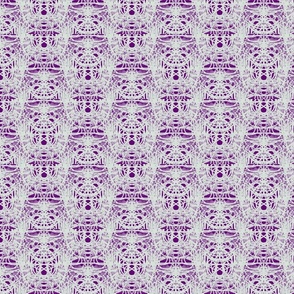 Spider Net violet and white art design fabric pattern