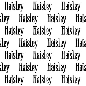 Haisley: Boho Serif Font on White