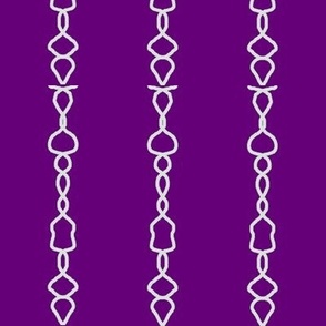 Purple and white stripes art design fabric pattern