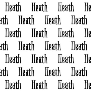 Heath: Boho Serif Font on White