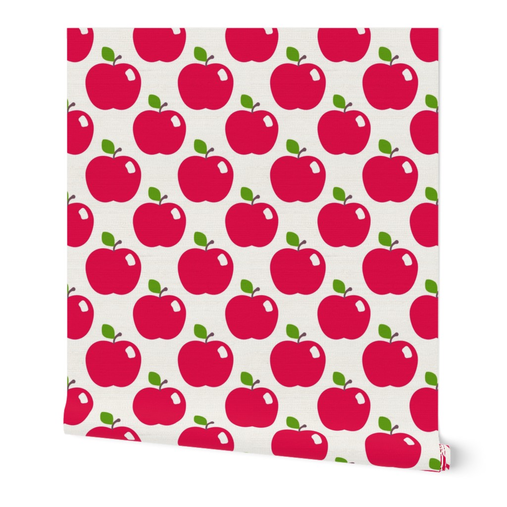 Red Apples on White - Medium