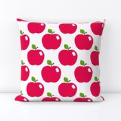 Red Apples on White - Medium