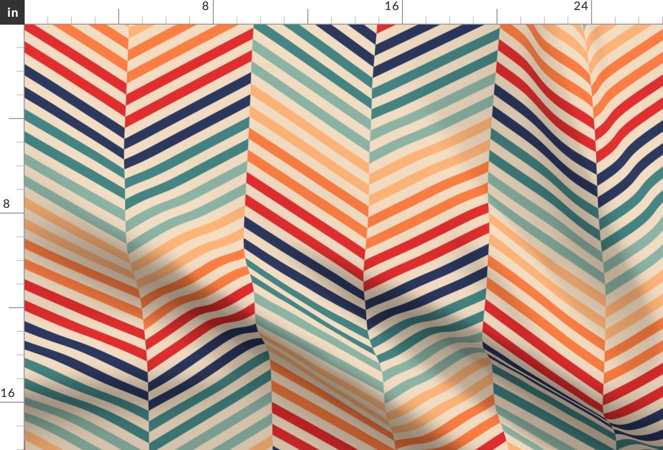 Sporty Vintage Chevron - Large