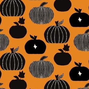 All Hallows - Halloween - pumpkins - orange - small