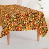 70s retro floral large