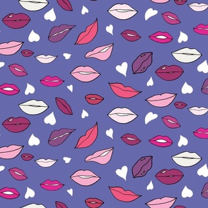 Oh So Many Lips in Purple