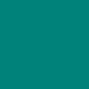 Sea Green Deep Aqua Turquoise Solid #00827b