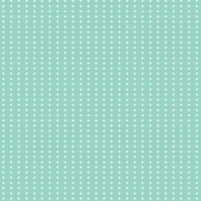 White Star Diamond Shapes on Mint Green Background