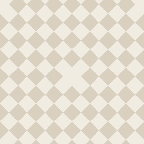 diner - bone beige_ creamy white - diagonal checks
