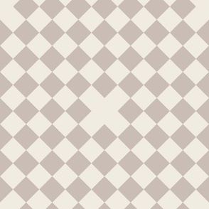diner - creamy white_ silver rust blush - diagonal checks