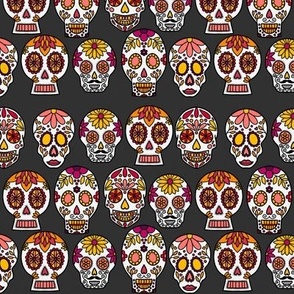 Sugar Skulls - Gray