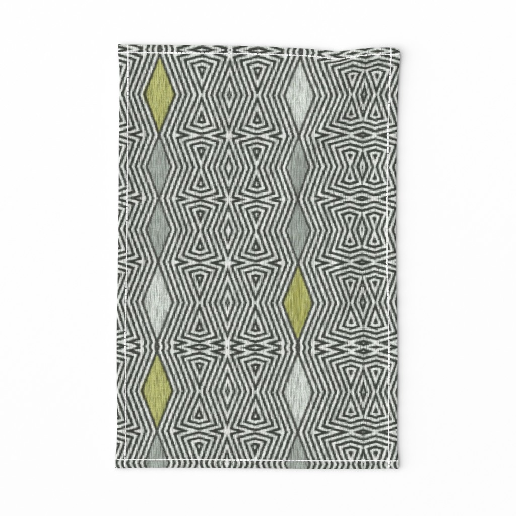 Op Art Ikat - Avocado