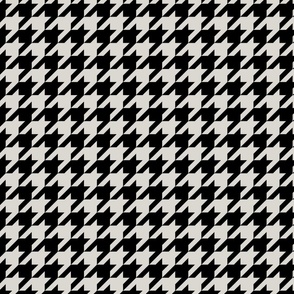 Black and Cream Houndstooth