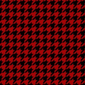 Black and Red Houndstooth