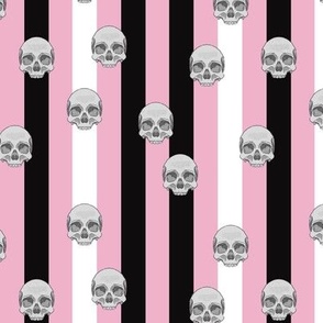 Skull Stripes Pink