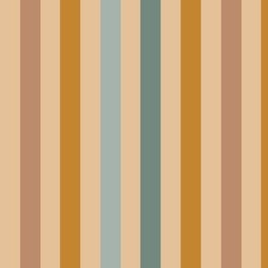 Sage and Copper Stripes