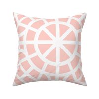 Peach and White Breeze Block Geometric in Peachy Apricot Pink - Jumbo - Apricot Geometric, Peach Baby Nursery, Palm Beach