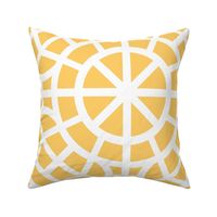 Tropical Yellow and White Breeze Block Geometric in Sunny Yellow - Jumbo - Palm Beach, Yellow Geometric, Palm Springs