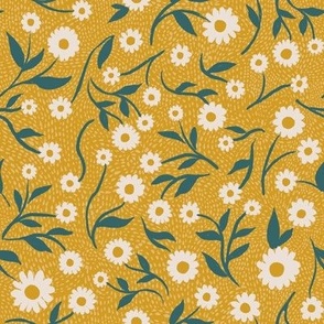 Boho Floral Marigold Medium