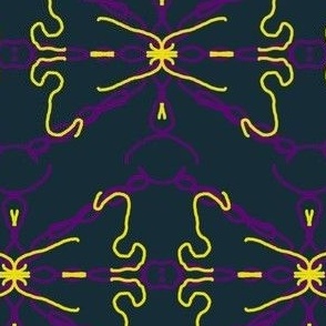 Ornamental abstract art fabric design pattern