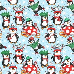 Christmas  penguins 