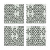 Op Art Ikat - Argyle