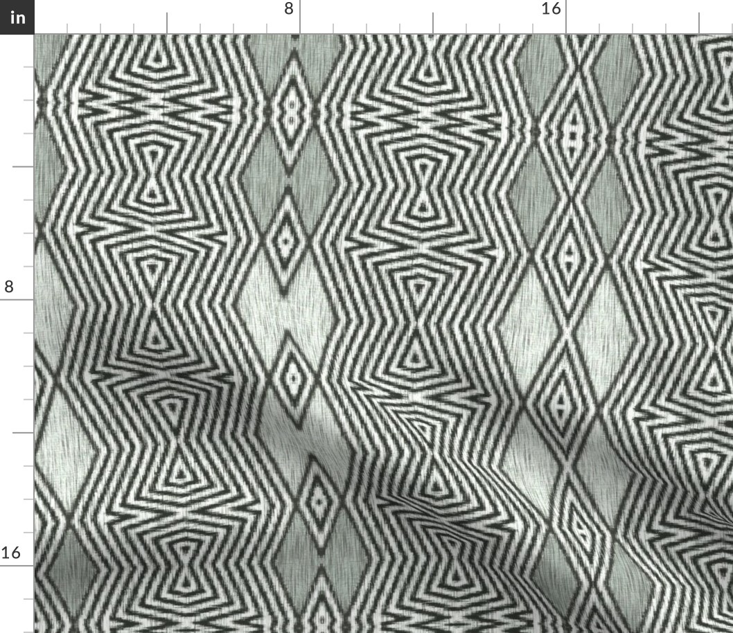 Op Art Ikat - Argyle