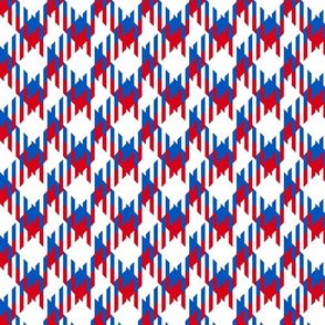 Red, White and Blue Geometric