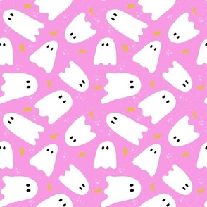 Friendly Ghost on Pink