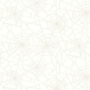 Colored Spider Web [white-beige] medium