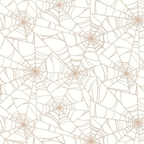 Colored Spider Web [beige-orange] medium