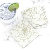 Colored Spider Web [white-green] medium