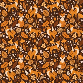 Autumn Foxes on  Umber