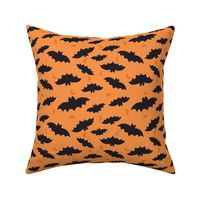 Spooky Bats on Orange