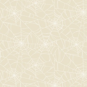 Colored Spider Web [beige-white] medium